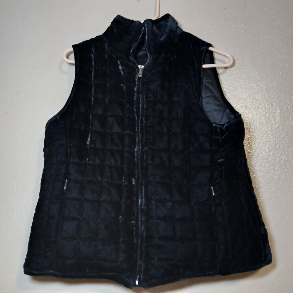 Lauren Ralph Lauren Vest Womens Medium Petite Medium‎ Quilted Puffer Reversible